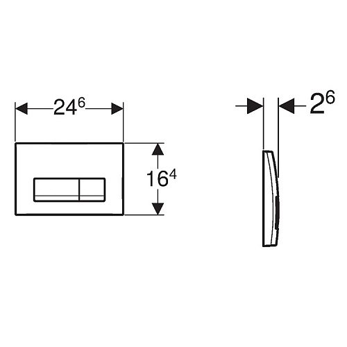 Клавиша двойного смыва Geberit 115.105.21.1 Клавиша двойного смыва Geberit 115.105.21.1