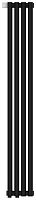 Радиатор Сунержа 31-0310-1204 Эстет-1 отопительный н/ж EU50 левый 1200х180 мм/ 4 секции, матовый черный