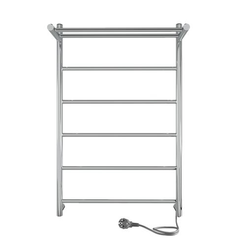 Электрический полотенцесушитель INDIGO LСLE80-50PR LINE с полочкой, серебристый