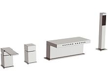 Смеситель Remer Q08 Qubica для ванны, хром