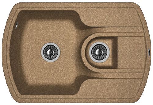 Мойка для кухни Florentina 20.200.D0760.105 Нире 76х51 см, с крылом, коричневая Мойка для кухни Florentina 20.200.D0760.105 Нире 76х51 см, с крылом, коричневая снят с производства