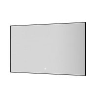 Зеркало с LED подсветкой сенсор антипар 70х120 см Boheme 543-120-B рама черная матовая