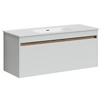 Тумба Sancos SM120-1W Smart под раковину 119х45 см, подвесная, белый глянец Тумба Sancos SM120-1W Smart под раковину 119х45 см, подвесная, белый глянец