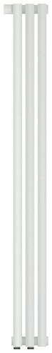 Радиатор Сунержа 30-0310-1203 Эстет-1 отопительный н/ж EU50 левый 1200х135 мм/ 3 секции, матовый белый