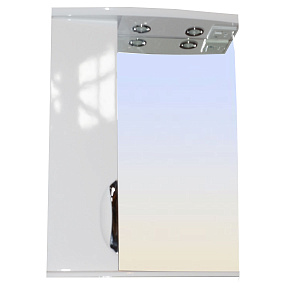 Зеркальный шкаф Loranto CS00024665 Стиль, 58х75 см, белый