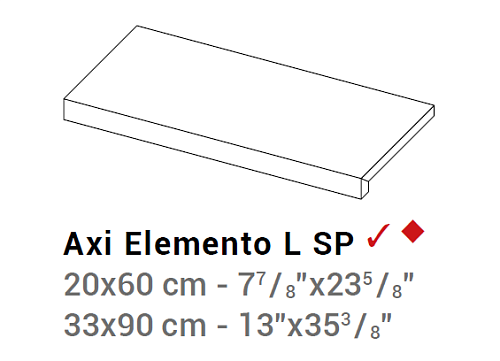 Угловой элемент AtlasConcorde AXI AxiGoldenOakElementoLSP33x90 купить недорого в интернет-магазине Керамос