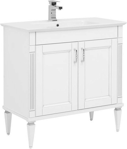 Тумба с раковиной Aquanet 00233697 Селена, 88х47 см, белая снят с производства