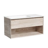 Тумба Sancos MR1.0100LEG Marmi 1.0 под раковину 99.5х44.5 см, подвесная, левая, дуб галифакс натуральный Тумба Sancos MR1.0100LEG Marmi 1.0 под раковину 99.5х44.5 см, подвесная, левая, дуб галифакс натуральный