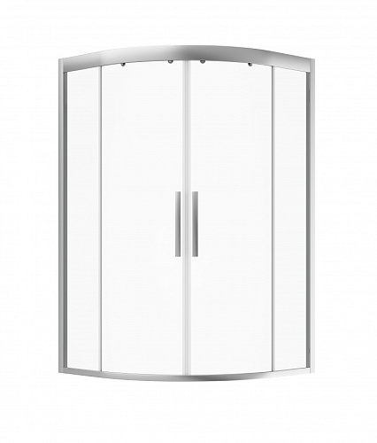 Душевое ограждение AM.PM W90G-401A090WT Gem Deep, 90х90 см , прозрачное/матовое серебро