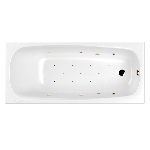 Акриловая ванна WHITECROSS 0102.180080.100.RELAX.GL Layla с гидромассажем, 180х80 см, белая