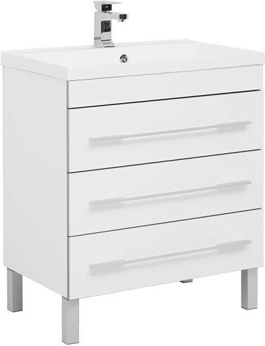 Тумба с раковиной Aquanet 00212874 Верона, 75х48 см, белая Тумба с раковиной Aquanet 00212874 Верона, 75х48 см, белая снят с производства