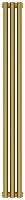 Радиатор Сунержа 032-0301-1203 Эстет-1 отопительный н/ж 1200х135 мм/ 3 секции, матовое золото