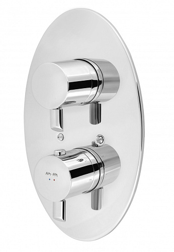 Смеситель AM.PM F1590000 Awe, для душа с термостатом, монтируемый в стену, хром Смеситель AM.PM F1590000 Awe, для душа с термостатом, монтируемый в стену, хром