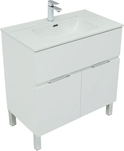 Тумба с раковиной Aquanet 00274117 Алвита New, 81х47 см, белая Тумба с раковиной Aquanet 00274117 Алвита New, 81х47 см, белая снят с производства