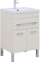 Тумба с раковиной Aquanet 00308384 Верона, 58х48 см, бежевая Тумба с раковиной Aquanet 00308384 Верона, 58х48 см, бежевая
