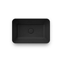Раковина Kerama Marazzi PLR.NN.wb.55\BLK.M Plaza без отверстия под смеситель 55х36 см, черный матовый Раковина Kerama Marazzi PLR.NN.wb.55\BLK.M Plaza без отверстия под смеситель 55х36 см, черный матовый
