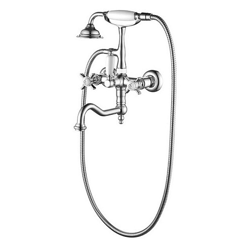 Смеситель Caprigo 21-510-сrm Bristol для ванной с душевым комплектом, хром Смеситель Caprigo 21-510-сrm Bristol для ванной с душевым комплектом, хром