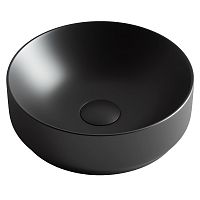 Умывальник Ceramica Nova CN6007 Element, чаша накладная 35.5х35.5 см, черный матовый