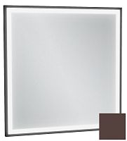 Зеркало Jacob Delafon EB1433-F32 Allure & Silhouette, 60 х 60 см, с подсветкой, рама ледяной коричневый сатин