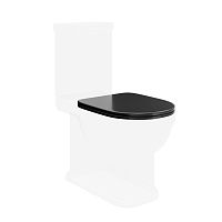 Сиденье Kerama Marazzi PO.seat.01\BLK Pompei для напольного унитаза Soft close + Clip up, черный глянец Сиденье Kerama Marazzi PO.seat.01\BLK Pompei для напольного унитаза Soft close + Clip up, черный глянец