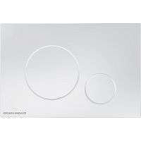 Кнопка управления Kerama Marazzi M670KM для скрытых систем инсталляции, белый глянец