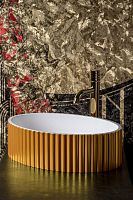 Раковина Armadi Art Canale рифл глянец Золото 878-G Раковина Armadi Art Canale рифл глянец Золото 878-G