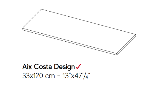 Декоративный элемент AtlasConcorde AIX AixCendreCostaDesign33x120SP купить недорого в интернет-магазине Керамос