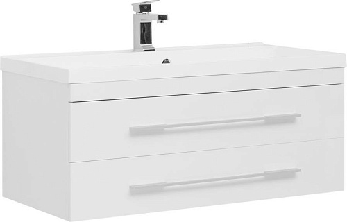 Тумба с раковиной Aquanet 00212860 Нота, 100х48 см, белая Тумба с раковиной Aquanet 00212860 Нота, 100х48 см, белая снят с производства