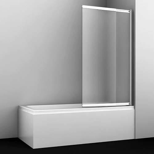 Шторка для ванны WasserKRAFT 41S02-100 RM Main 41S раздвижная, матовое стекло
