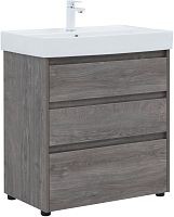 Тумба с раковиной Aquanet 00307076 Nova Lite, 76х46 см, темное дерево