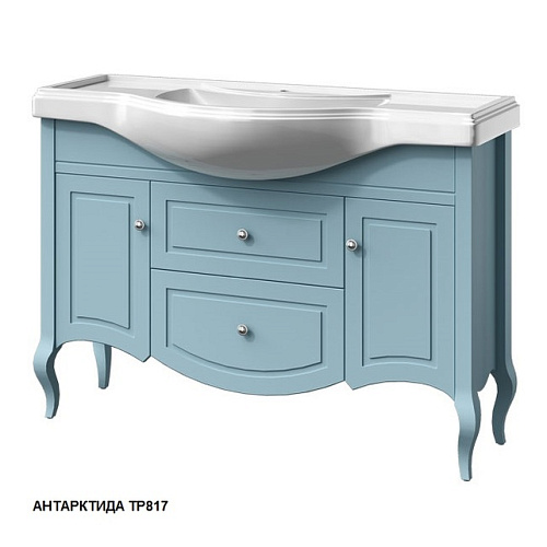 Тумба Caprigo 33522-L817 Verona под раковину 120х35 см, антарктида купить недорого в интернет-магазине Керамос