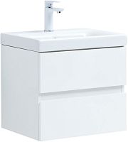 Тумба с раковиной Aquanet 00306355 Беркли, 50х40 см, белая Тумба с раковиной Aquanet 00306355 Беркли, 50х40 см, белая