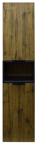 Шкаф-пенал Azario CS00080417 Gris подвесной, 40х160 см, дуб веллингтон купить недорого в интернет-магазине Керамос