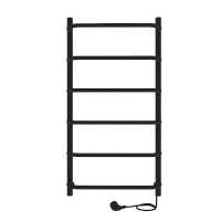 Электрический полотенцесушитель INDIGO LCEE80-40BRR Embrace без полочки, черный