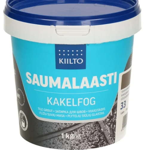 Затирка Kiilto Saumalaasti SAUMALAASTI_№39 светлый мрамор 1 кг снят с производства