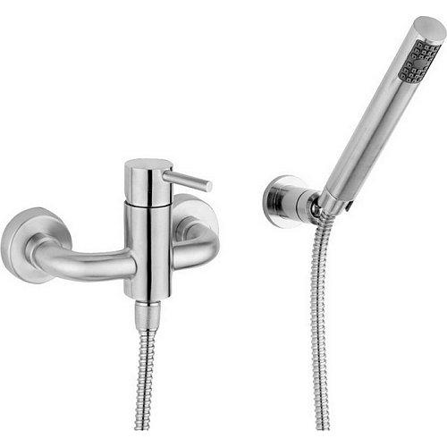 Смеситель Cisal XI000454D1 Xion для душа, с ручной лейкой, нержавеющая сталь