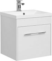 Тумба с раковиной Aquanet 00287691 Августа, 58х48 см, белая Тумба с раковиной Aquanet 00287691 Августа, 58х48 см, белая