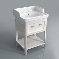 Тумба Kerama Marazzi PR.60\WHT Provence под раковину напольная 57х50 см см, белый/Декапе