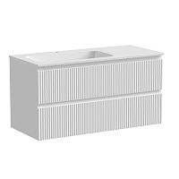 Тумба Sancos SNR100LW Snob R под раковину 99.5х44.5 см, подвесная, левая, Bianco Тумба Sancos SNR100LW Snob R под раковину 99.5х44.5 см, подвесная, левая, Bianco