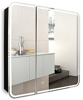 Зеркальный шкаф Azario LED-00002611 Alliance подвесной, с подсветкой, 81х80 см, черный