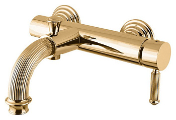 Смеситель Cezares OLIMP-VM-03,24-L для ванны,душа, однорычажный, золото 24 карат