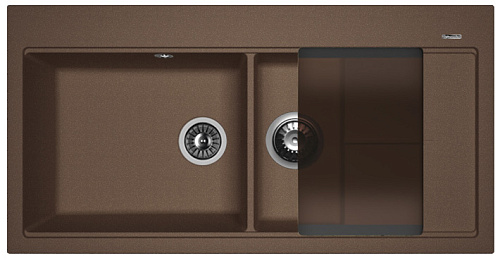 Мойка для кухни Florentina 20.335.E1000.303 Россана 100х51 см, с крылом, мокко Мойка для кухни Florentina 20.335.E1000.303 Россана 100х51 см, с крылом, мокко снят с производства