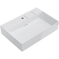Раковина Kerama Marazzi LO.wb.70.1 Logica подвесная/мебельная 70х48 см, с одним отверстием, белый глянец Раковина Kerama Marazzi LO.wb.70.1 Logica подвесная/мебельная 70х48 см, с одним отверстием, белый глянец