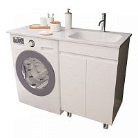 Тумба Эстет ФР-00007066 Barcelona Luxe с раковиной 120х50 см R, напольная, белая