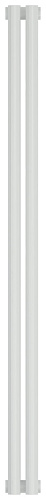 Радиатор Сунержа 12-0332-1202 Эстет-00 отопительный н/ж 1200х90 мм/ 2 секции, белый