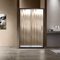 Душевая дверь Vincea VDS-1G120CHB Garda, 120х190 см, профиль черный/стекло шиншилла