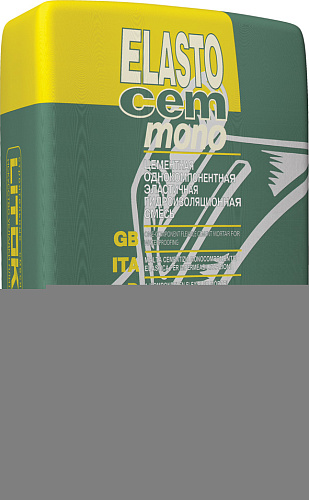 Строительные смеси LITOKOL 07. Эластичная гидроизоляция ELASTOCEM_MONO(20кг) купить недорого в интернет-магазине Керамос