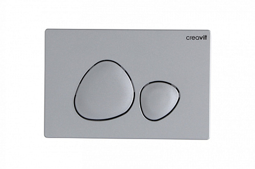 Панель смыва Creavit GP7002.00 Spa для унитаза, накладная, серый матовый Панель смыва Creavit GP7002.00 Spa для унитаза, накладная, серый матовый