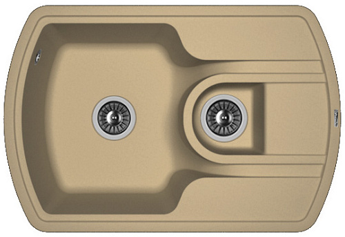 Мойка для кухни Florentina 20.200.D0760.306 Нире 76х51 см, с крылом, капучино снят с производства