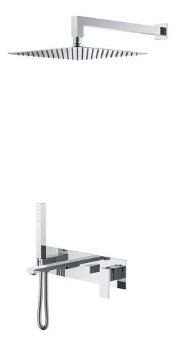 Смеситель встроенный для душа Boheme QUBIC 474-3-CR Chrome Смеситель встроенный для душа Boheme QUBIC 474-3-CR Chrome